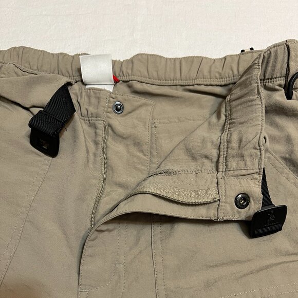 The North Face Men’s Convertible Hiking Pants Sz M Khaki Zip-Off Cargo Outdoor - Picture 6 of 11